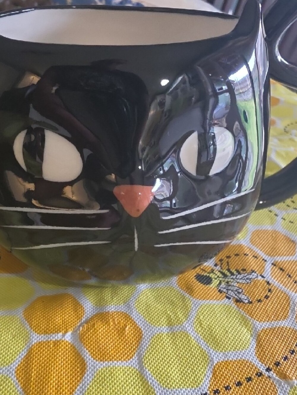 Black Cat Ceramic Pet-Themed Mug - Picture 2 of 4